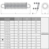 Yinpecly Stainless Steel Extended Compressed Spring Wire Diameter 0.03