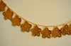 Handmade crochet garland, natural cotton, home decor, festivals, celebrations