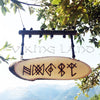Viking Home Protection Amulet - Norse Runes Wall Plaque - Bindrune Home Decor - Combined Runes for Family Protection Wall Decor - Hanging
