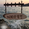 Viking Home Protection Amulet - Norse Runes Wall Plaque - Bindrune Home Decor - Combined Runes for Family Protection Wall Decor - Hanging