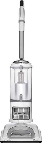 Shark NV356E 31 Navigator Lift-Away Professional Upright Vacuum with Swivel Steering, HEPA Filter, XL Dust Cup, Pet Power, Dusting Brush, and Crevice Tool, Perfect for Pet Hair, White/Silver