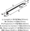 Amerock | Appliance Pull | Oil Rubbed Bronze | 12 inch (305 mm) Center to Center | Westerly | 1 Pack | Drawer Pull | Drawer Handle | Cabinet Hardware