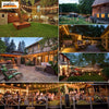 Outdoor String Lights LED 100FT Commercial Grade Heavy Duty Light String Lights