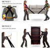 Upgraded Furniture Moving Straps Easy Carry Appliances Shoulder Belts, Carrying Straps For Any Heavy Object 2 Person (Black)