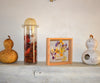 French herbarium – Pressed flower art – Cadre herbarium – Viola – Field flowers – Square – Home Decor – Gift for grandma