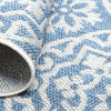 Nicole Miller New York Patio Country Danica Transitional Geometric Indoor/Outdoor Area Rug, Blue/Grey, 5'2