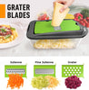 Mueller Pro-Series 10-in-1, 8 Blade Vegetable Slicer, Onion Mincer Chopper, Vegetable Chopper, Cutter, Dicer, Egg Slicer with Container