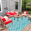 Outdoor Rug 5x7 Ft for Patios Reversible Mats Outdoor Camping Rugs Plastic Straw Rug RV Patio Mat