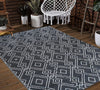 Outdoor Camping Rugs Plastic Straw Rug Reversible Mats RV Rugs Carpet for Outside Patio, Beach, Deck, Pool, Balcony (4' x 6 ', Grey & White)