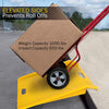 Stalwart 737802REV (Yellow) Driveway Heavy Duty and Portable Curb Ramp with 1000-Pound Weight Capacity – for Large Furniture, Major Appliances, Bicycles, Hand Trucks and Wheeled Cart