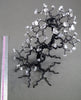 Gothic home decor, family gift idea, wire tree sculpture, goth shelf decor, wire wrapped crystal tree, wire wrap metal bonsai art