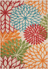 Nourison Aloha ALH05 Indoor/Outdoor Floral Green 5'3
