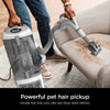 Shark NV356E 31 Navigator Lift-Away Professional Upright Vacuum with Swivel Steering, HEPA Filter, XL Dust Cup, Pet Power, Dusting Brush, and Crevice Tool, Perfect for Pet Hair, White/Silver