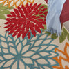 Nourison Aloha ALH05 Indoor/Outdoor Floral Green 5'3